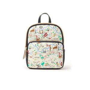 Accessorize London Women's Multi-Color London Print Backpack