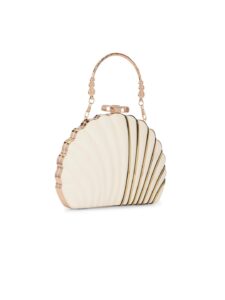 TOOBA Handicraft Clutch Purse For Women with Designer Piping Shell Clutch